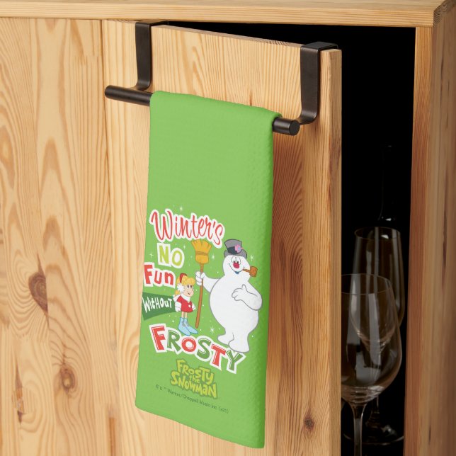 Winter's No Fun Without Frosty the Snowman™ Tea Towel (Thirds Fold)