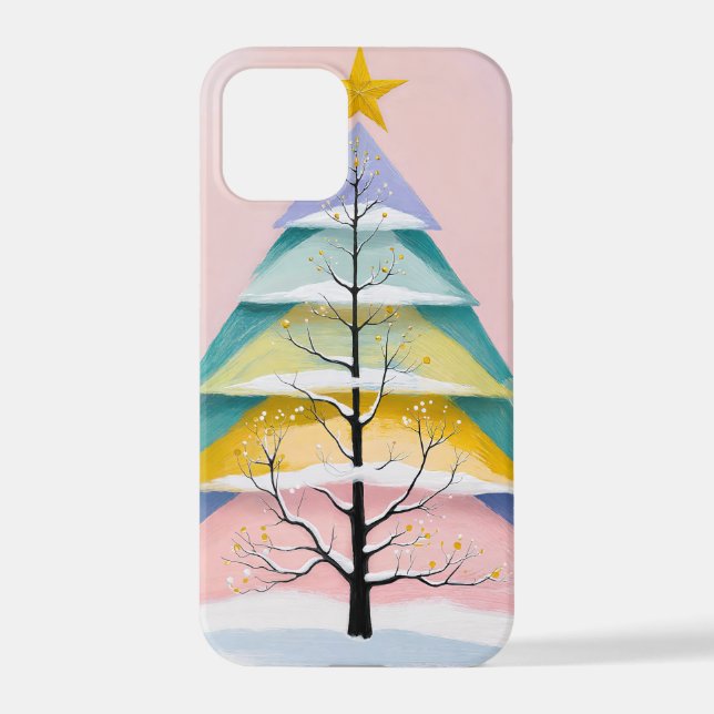 Winter's Pastel Glow iPhone Case (Back)