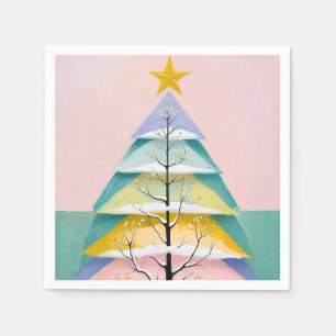 Winter's Pastel Glow Napkin