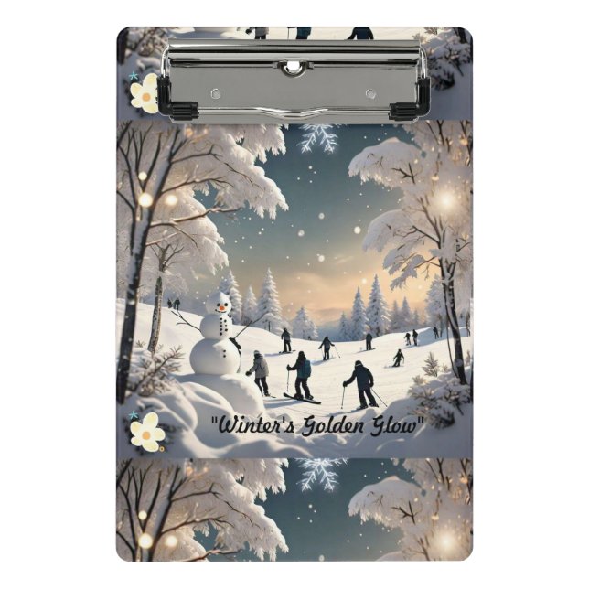 "Winter's Silent Night" Mini Clipboard (Front)