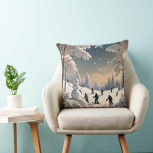 "Winter's Snowy Splendor" Cushion