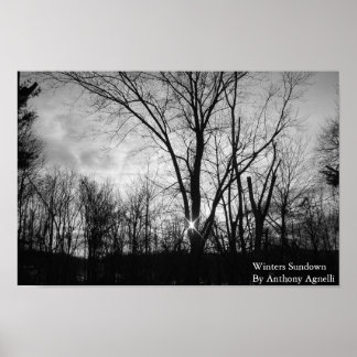 Winters Sundown Poster