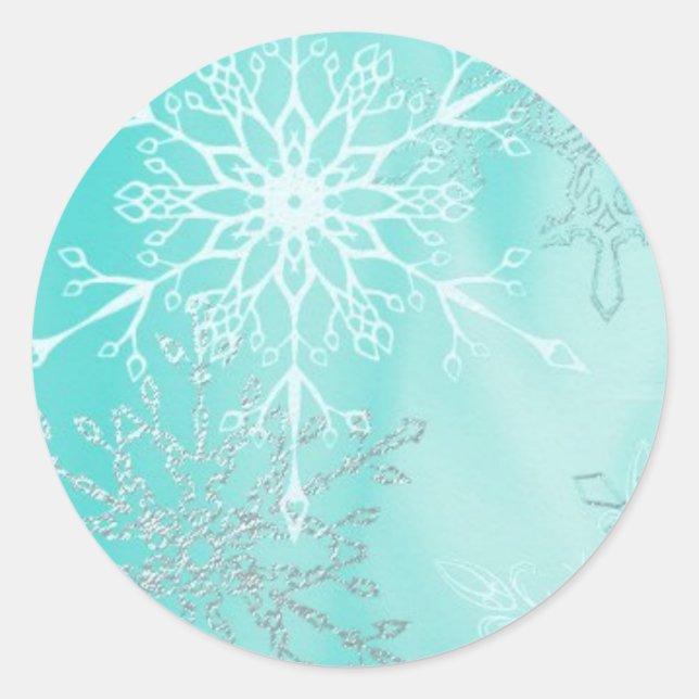 Winter's Touch Classic Round Sticker (Front)