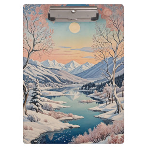 Winter's Tranquility Clipboard