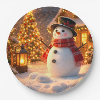 Winter's Warmest Welcome Paper Plate
