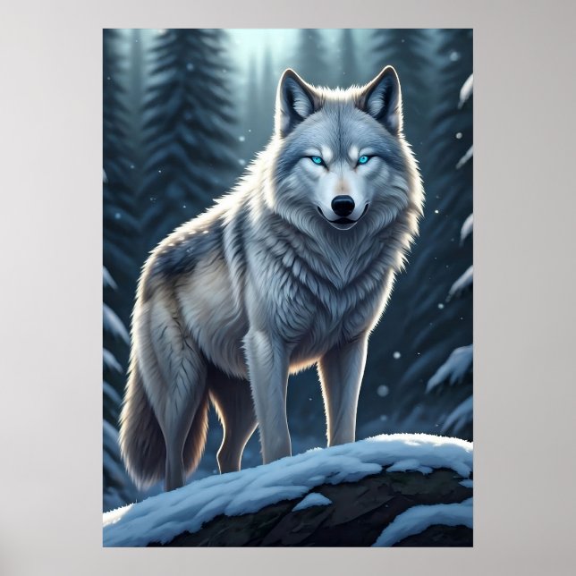Winter's Watcher - The Wolf Poster (Front)