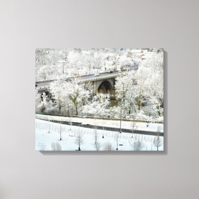 WINTERSCAPE DUBLN, OHIO CANVAS PRINT (Front)