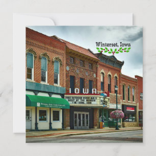 Winterset, Iowa - Christmas greetings Holiday Card