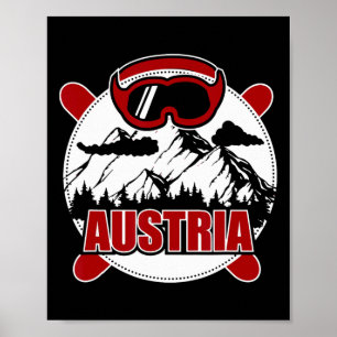 Wintersport Ski Skiing Snowboard Austria Poster