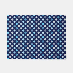 Wintertime Dotted Doormat