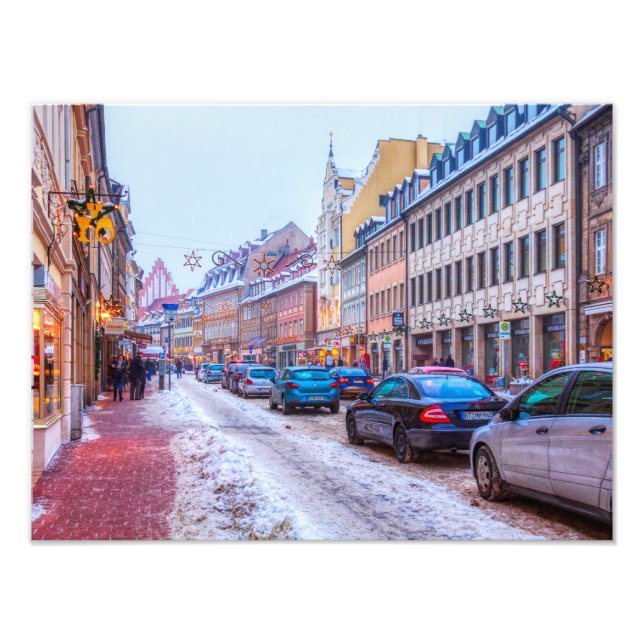 Wintertime in Bamberg Germany Photo Enlargement (Front)