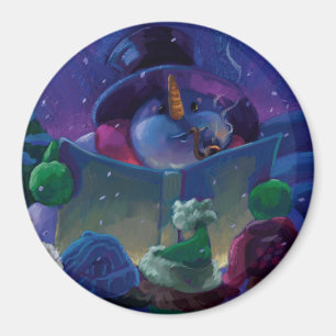 Wintertime Reading Magnet