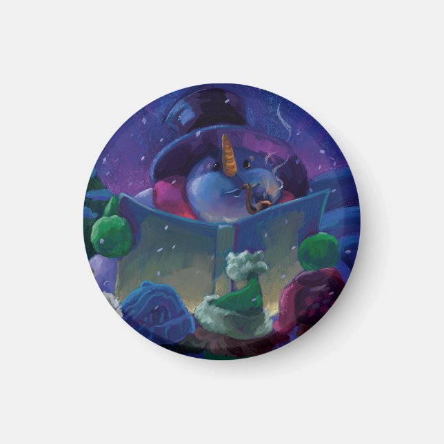 Wintertime Reading Magnet (Front)