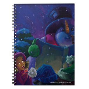 Wintertime Reading Spiral Notebook