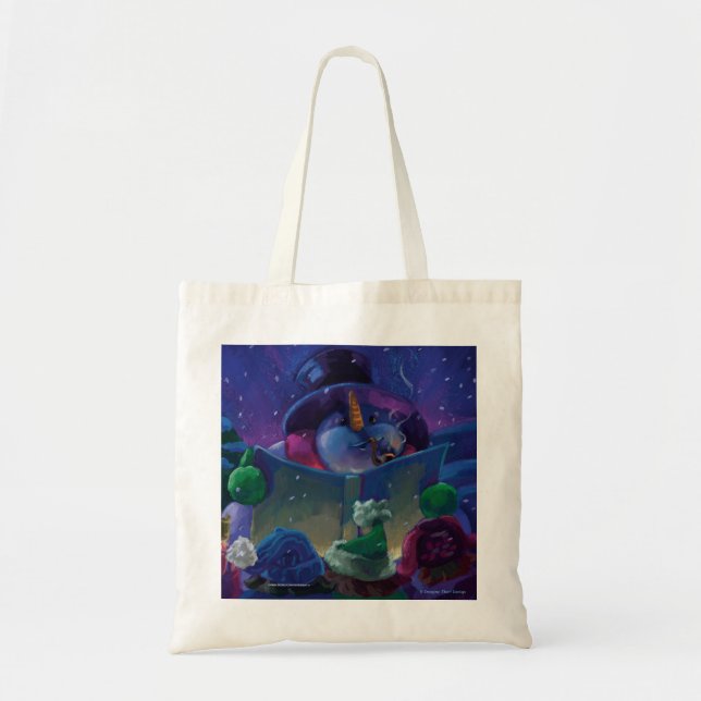 Wintertime Reading Tote Bag (Front)