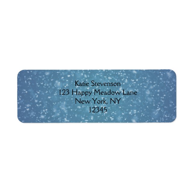 Wintery Blue Glitter Texture (Front)