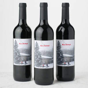 Wintery Days Deserve Reserve Wine Label
