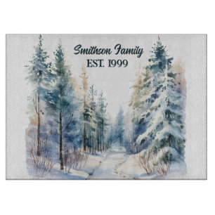 Wintery Forest  Cutting Board