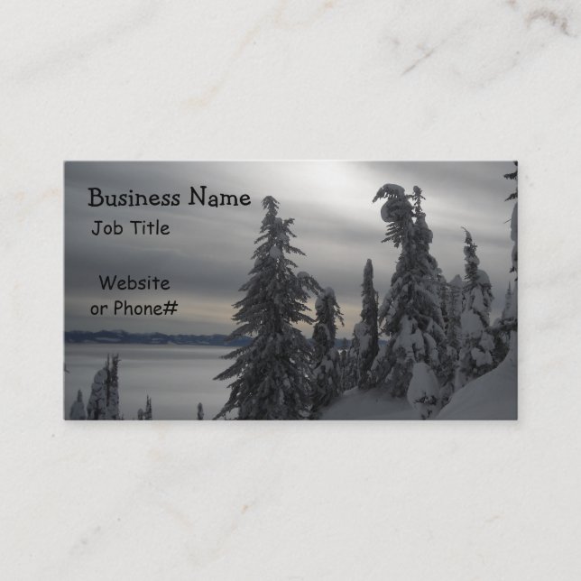 Wintery Scene Business Card (Front)