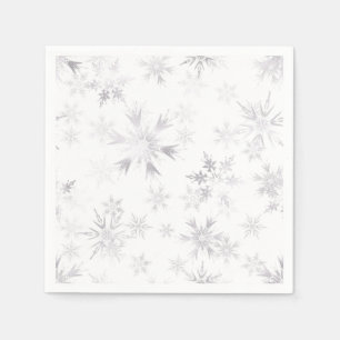 Wintery Snowflakes Napkin