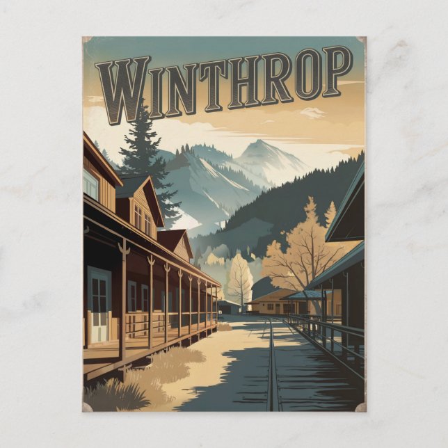 Winthrop Vintage Postcard (Front)