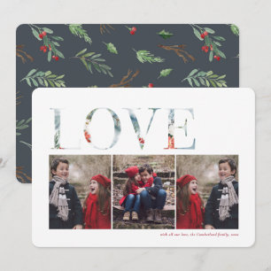 Wintry Christmas Photo Holiday Card