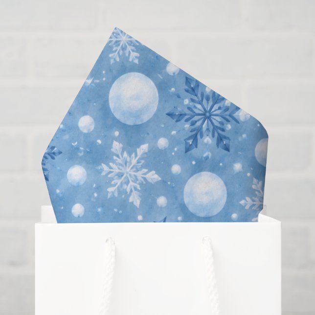 Wintry Snow Tissue Paper (Gift Bag)