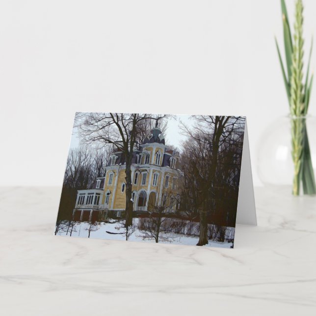 Wintry Victorian Holiday Card (Front)