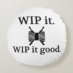 WIP It Good Crafts Crochet Round Cushion