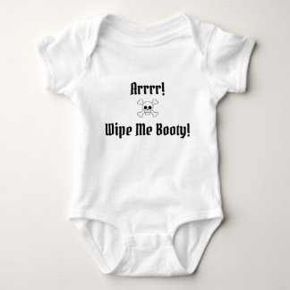 Wipe Me Booty! Baby Pirate Bodysuit