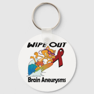 Wipe Out Brain Aneurysms Key Ring
