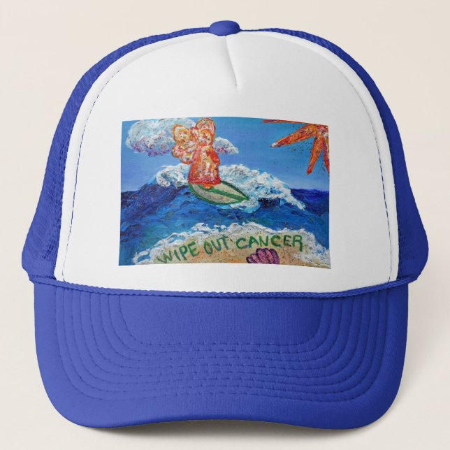 Wipe Out Cancer Angel Hat (Front)