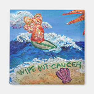 Wipe Out Cancer Angel Magnet