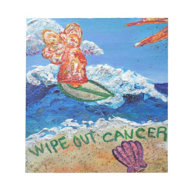Wipe Out Cancer Angel Notepads (Front)
