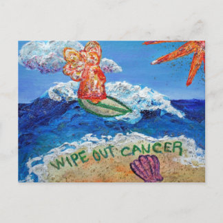Wipe Out Cancer Cancer Postcard