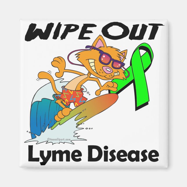 Wipe Out Lyme Disease Magnet (Front)