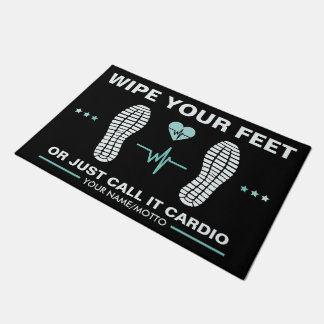 Wipe Your Feet for Gym Lovers, Funny Fitness Doormat