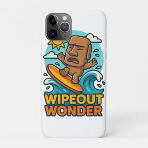 Wipeout Moai Chibi Surf Fail Case-Mate iPhone Case