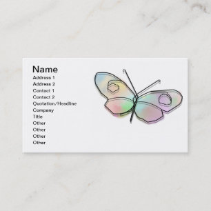 Wire Butterfly Business Card