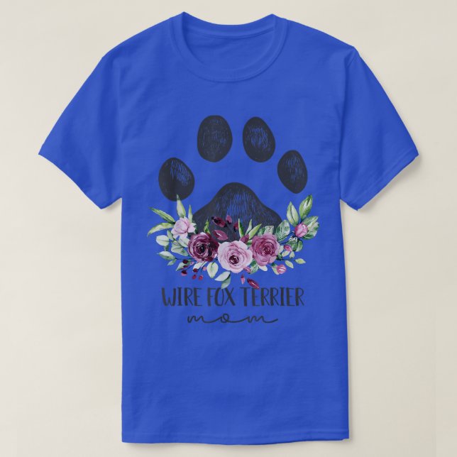 Wire Fo Terrier Dog Mum  T-Shirt (Design Front)