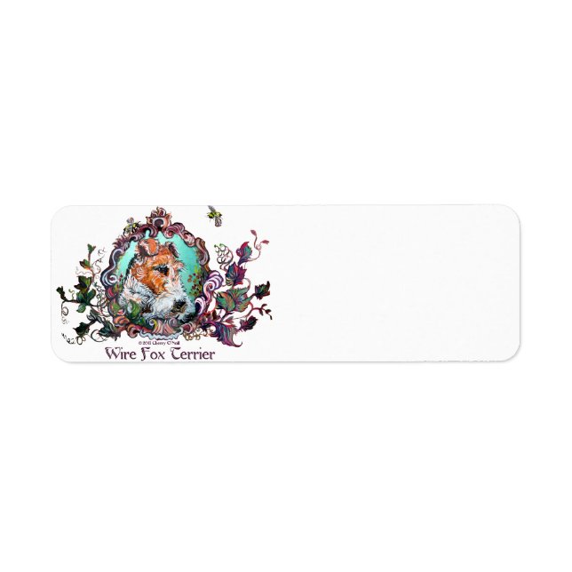 Wire Fox Terrier Antique Portrait (Front)