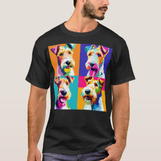 Wire Fox Terrier Art Dog Lover Gifts 2 T-Shirt
