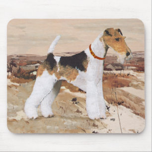 Wire Fox Terrier Autumn Mouse Pad
