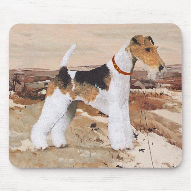 Wire Fox Terrier Autumn Mouse Pad (Front)