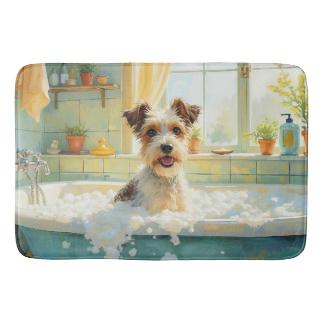Wire Fox Terrier Bath Decor Mat (Front)