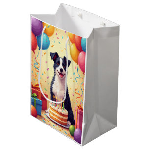 Wire Fox Terrier Birthday Celebration Medium Gift Bag