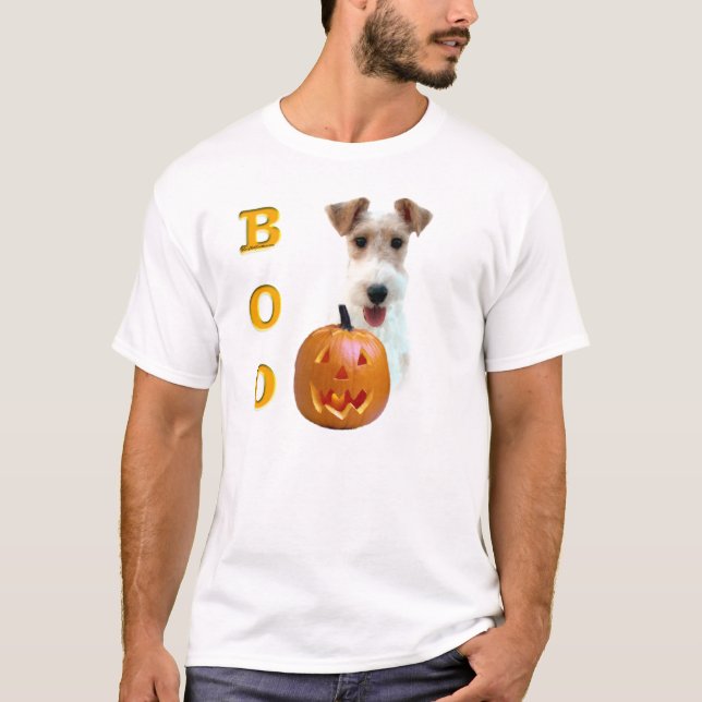 Wire Fox Terrier Boo T-Shirt (Front)