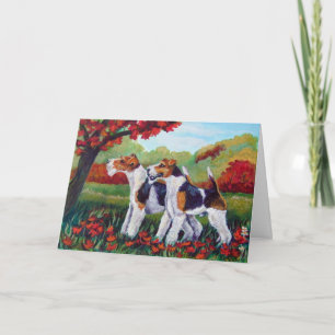 Wire Fox Terrier Cards