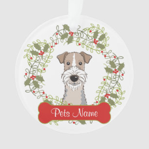 Wire Fox Terrier Customisable Ornament