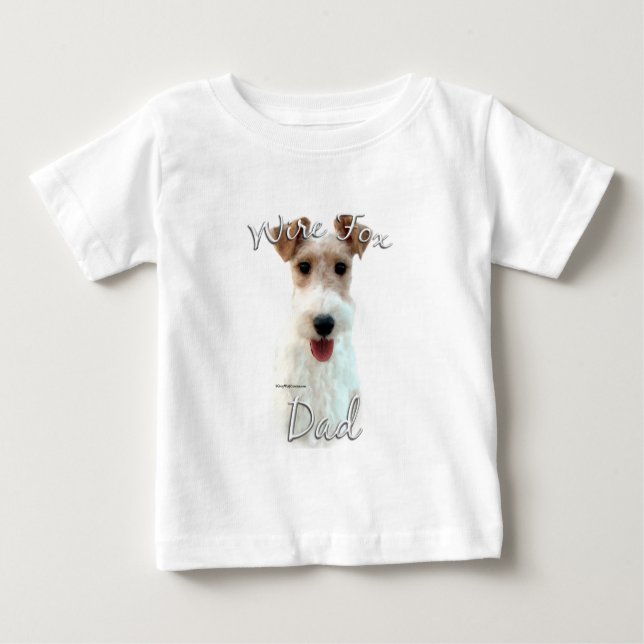 Wire Fox Terrier Dad 2 Baby T-Shirt (Front)